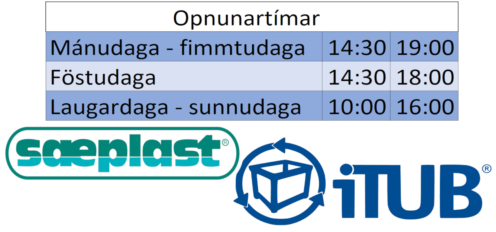 Opnunartími