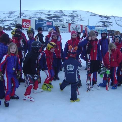 Frá verðlaunaafhendingu 10 ára og yngri.