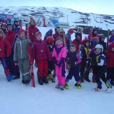 Frá verðlaunaafhendingu 10 ára og yngri.