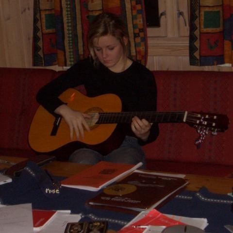 Dagný gítarsnillingur sýndi nokkra góða takta