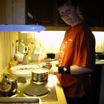 Kokkurinn okkar sem er sko ekkert síðri en Siggi Hall :-)