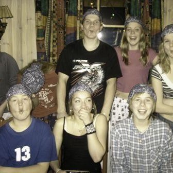 Þau voru alltaf í góðu skapi ;-)