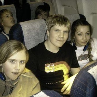 Dagný, Kjartan og Sigga biðu með eftirvæntingu að lenda