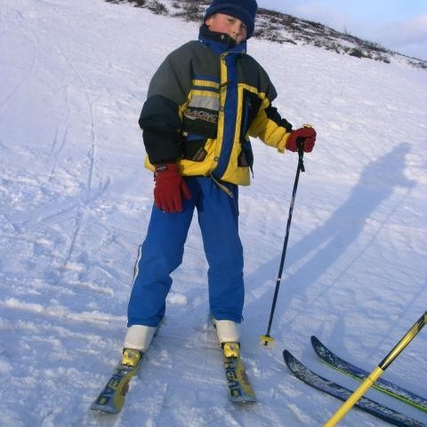 Kom alla leið frá Englandi til að læra á skíði á Dalvík / Came all the way from England to learn how to ski in Dalvík :-)
