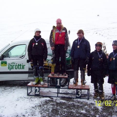 1.Íris Guðmundsdóttir AKU
2.Hrund Sigfúsdóttir ÁRM
3.Hjördís Björnsdóttir KR
4.Mjöll Einarsdóttir ÁRM
5.Ingibjörg Elín Magnúsdótir ÍSA