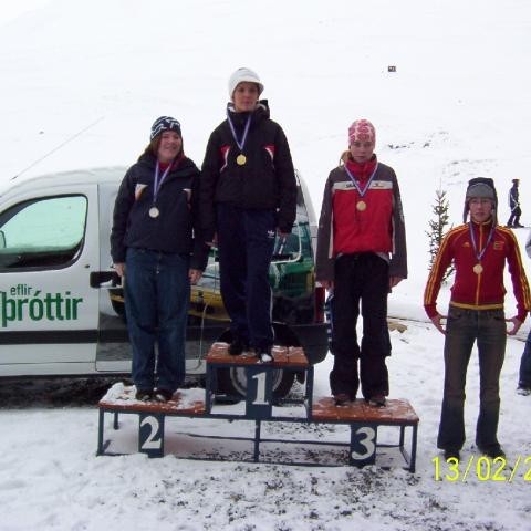 1.Hrund Sigfúsdóttir ÁRM
2.Mjöll Einarsdóttir ÁRM
3.Íris Guðmundsdóttir AKU
4.Hjördís Björnsdóttir KR
5.Katrín Ósk Vilhjálmsdóttir ÓLF