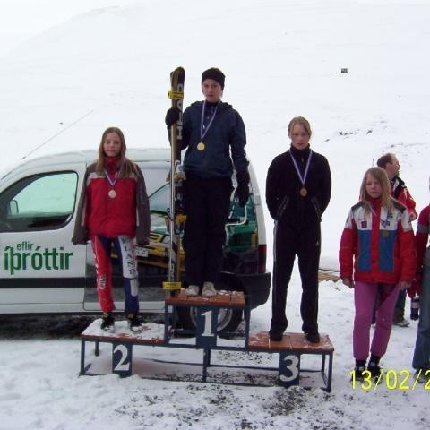 1.Tinna Dagbjartsdóttir AKU
2.Katrín Kristjánsdóttir AKU
3.Hildur Sigrún Guðbrandsdóttir BBL
4.Aldís Arna Einarsdóttir ESK
5.Svandís Edda Gunnarsdóttir BBL