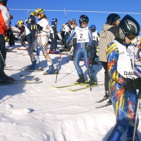 Keppendur að undirbúa sig undir start