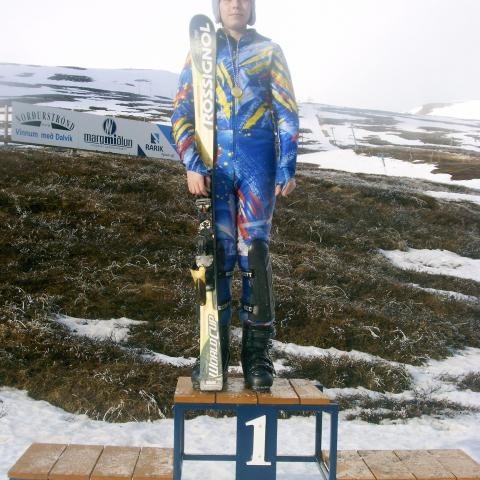 Sigurvegari í svigi 8.-9.bekkjar: Kristján Eldjárn