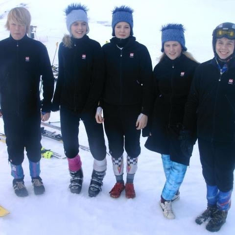 Þorsteinn, Anna Margrét, Sóley, Þorbjörg og Kristján í góðum gír fyrir sunnan