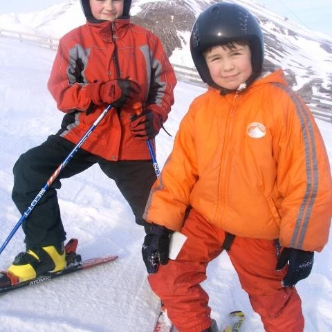 2.-3.bekkur á æfingu í efri lyftunni