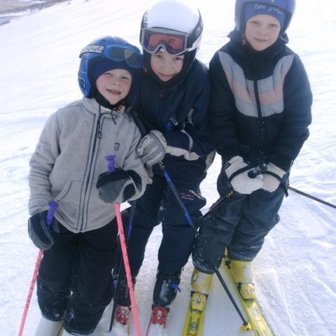 2.-3.bekkur á æfingu í efri lyftunni