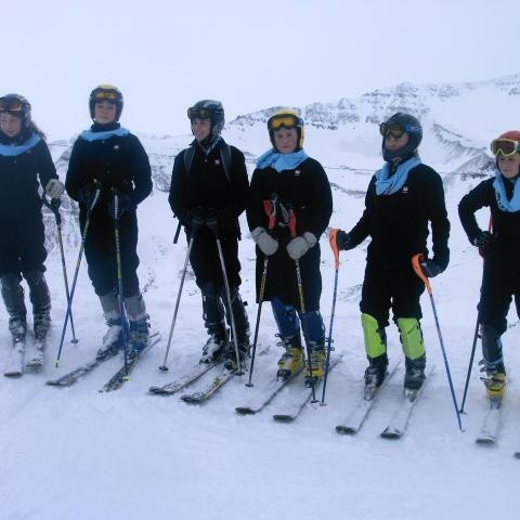 Sigga, Sóley, Kristján, Þorbjörg, Þorsteinn og Dagný að gera sig klár fyrir skoðun