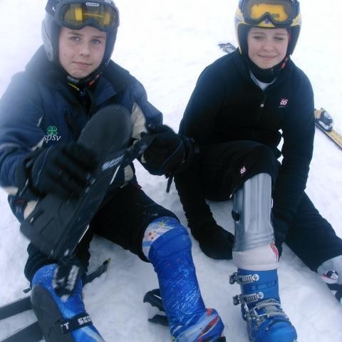 Kristján og Sóley í smá pásu