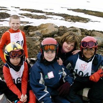 Jón Bjarni, Ari, Unnur, Sjöfn og Anna María í góðum gír upp í starti