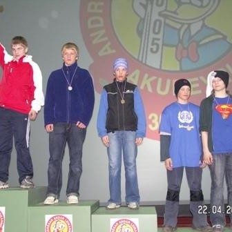 Unnar á palli á föstudeginum