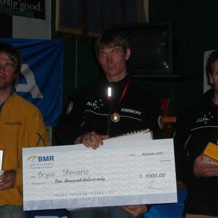 Verlaunaafhending fyrir stórsvig í Nýja sjálandi. Björgvin í 2. sæti