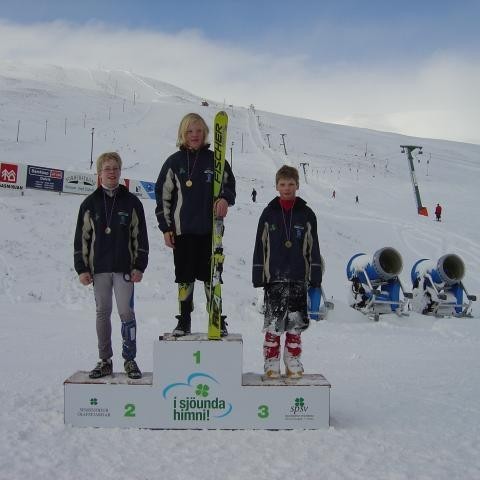 1. Sigurður Haukur Valsson.- 2. Stefán Daði Bjarnason.- 3.Jón Bjarni Hjaltason.