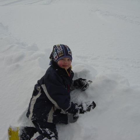 Orri í pásu eftir erfiðan dag.