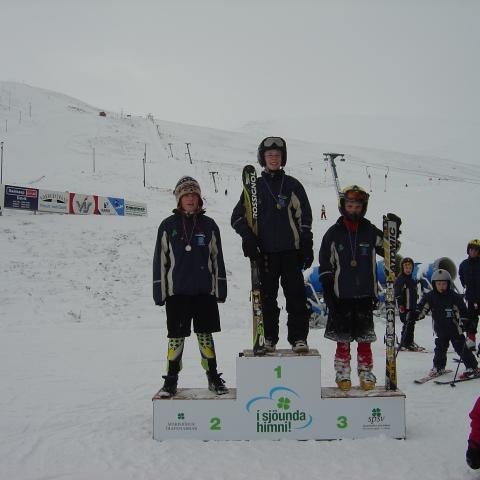 1. Stefán Daði Bjarnason.- 2. Sigurður Haukur Valsson.- 3. Jón Bjarni Hjaltason.