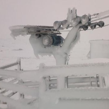 Ísing á skíðasvæðinu 25. des 2013