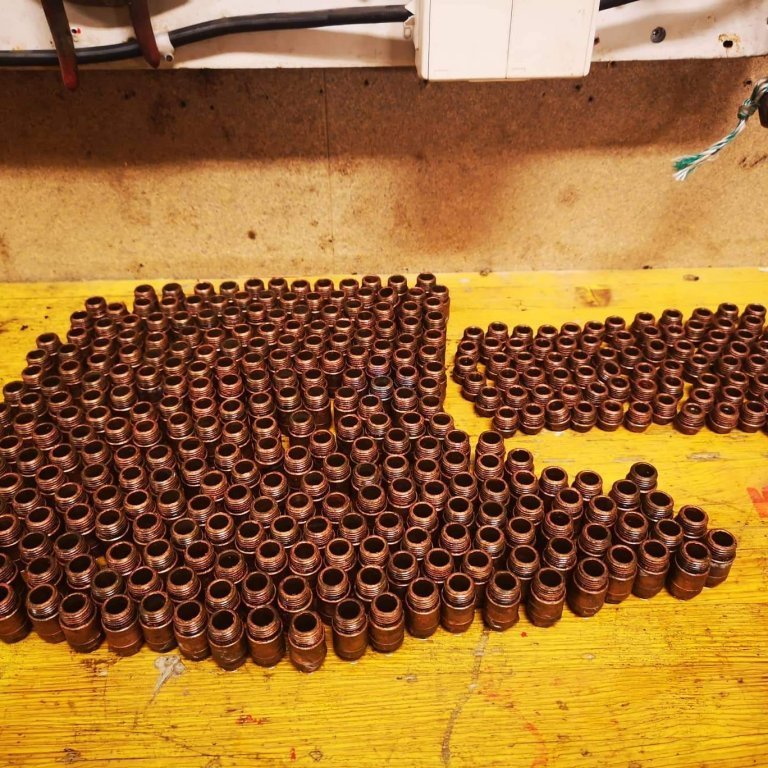 Nokkrir spíssar úr byssunum