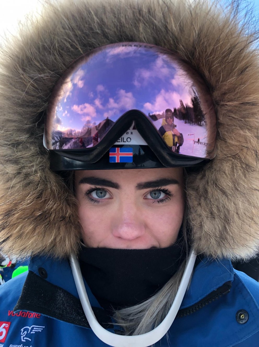 Andrea gerði sína bestu punkta í Kirkerud í dag.