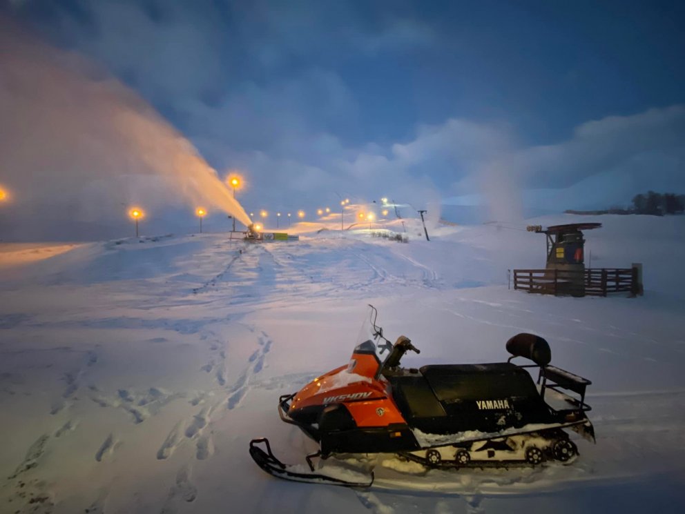 Snjóframleiðsla og vetur framundan.