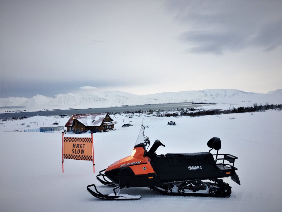 Nýr vélsleði tekin í gagnið