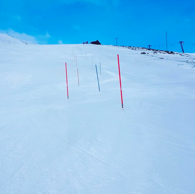 Gríðarlega flottar aðstæður í fjallinu í um helgina til mótahalds.