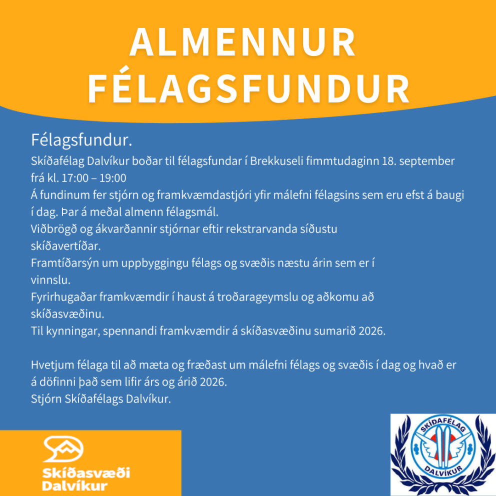 Almennur félagsfundur