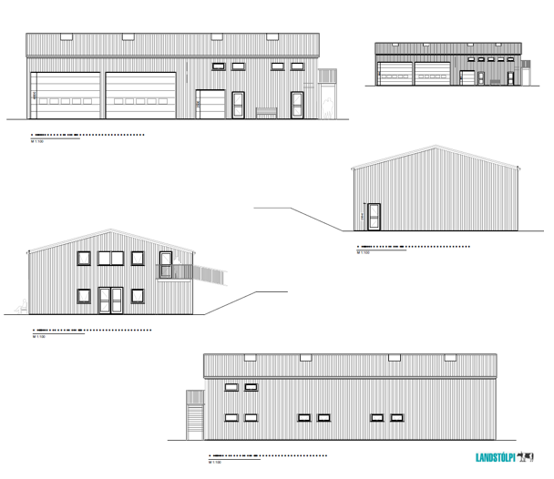 Teikning af byggingu