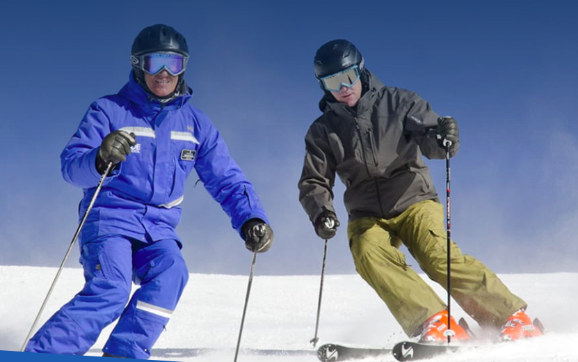 Að skíða er góð líkamshreyfing fyirr alla - stóra og smáa.