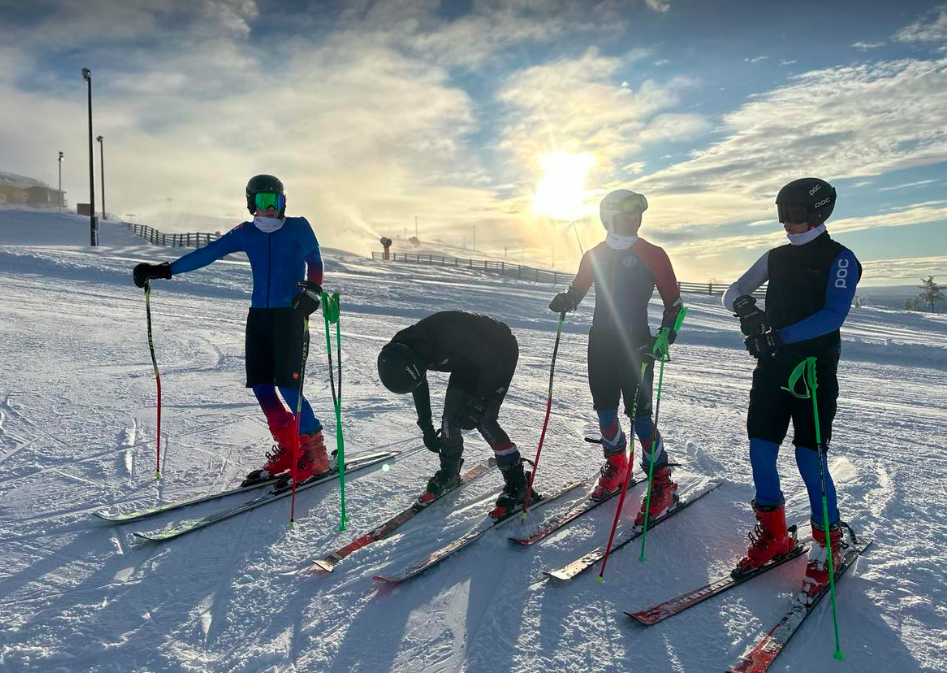 Torfi og Dagur í Indrefallet í Svíþjóð ásamt félögum úr SKA.