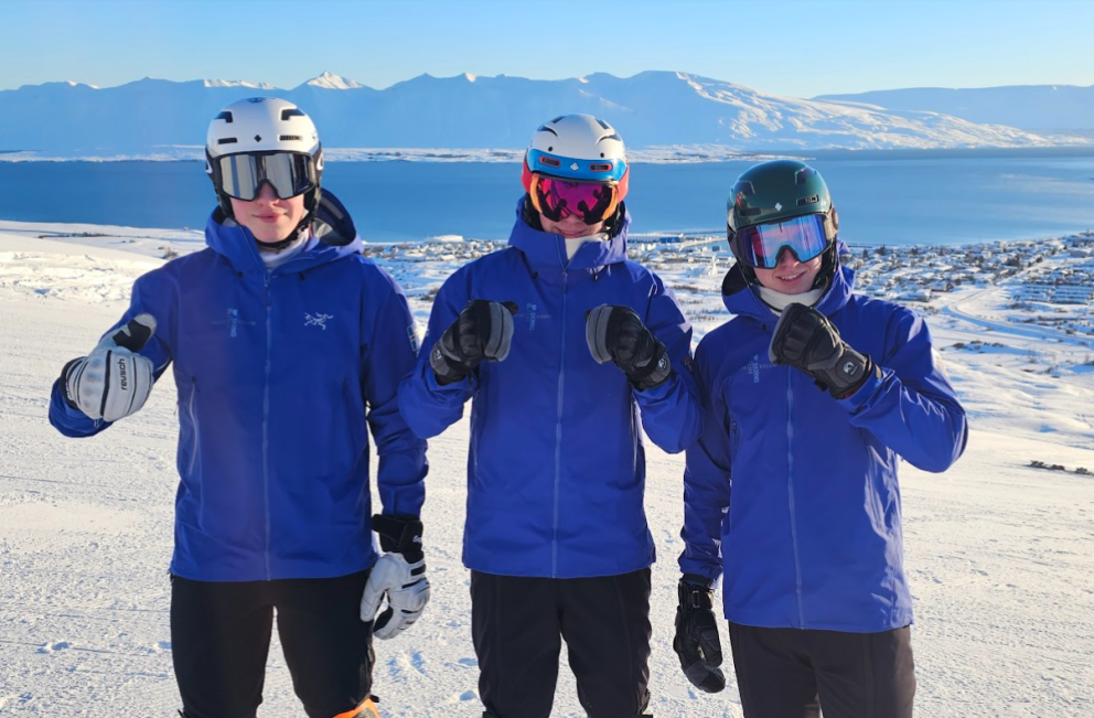 Okkar menn í fullorðinsflokki, Matthías Helgi, Óskar Valdimar og Törfi Jóhann