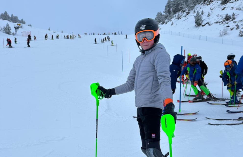 Barri í skoðun í brekkunni á Andorra