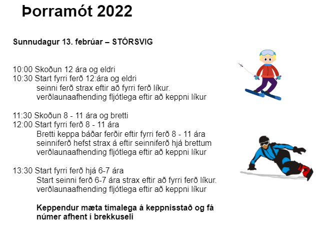 Þorramót 2022 (dagskrá)