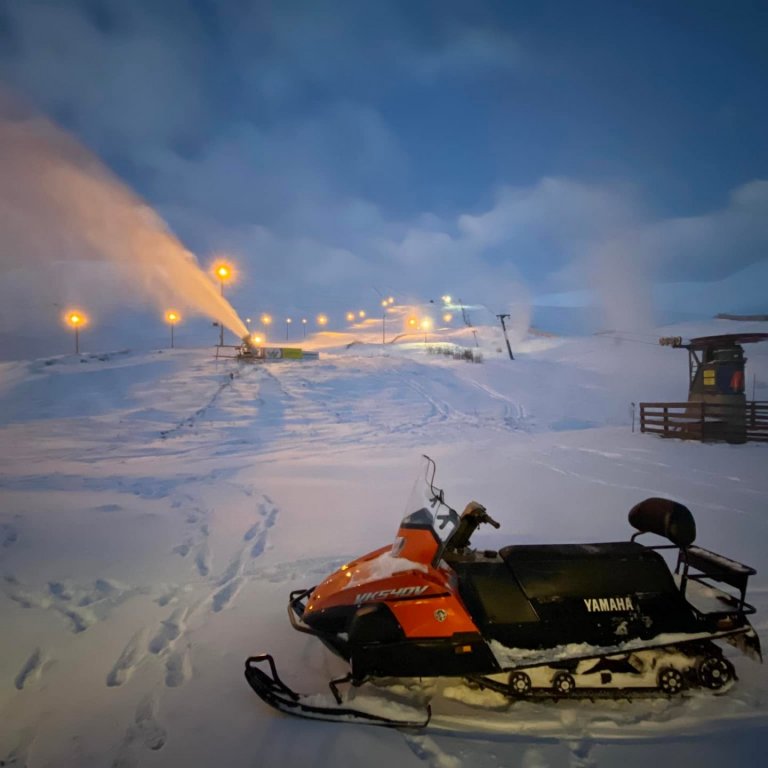 Snjóframleiðsla og vetur framundan.