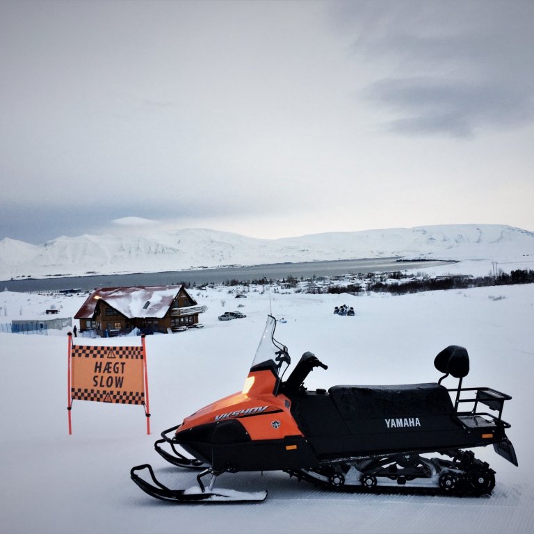 Nýr vélsleði tekin í gagnið