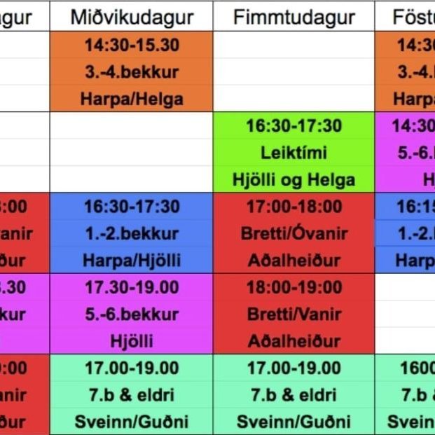 Æfingar fyrir skíði og snjóbretti