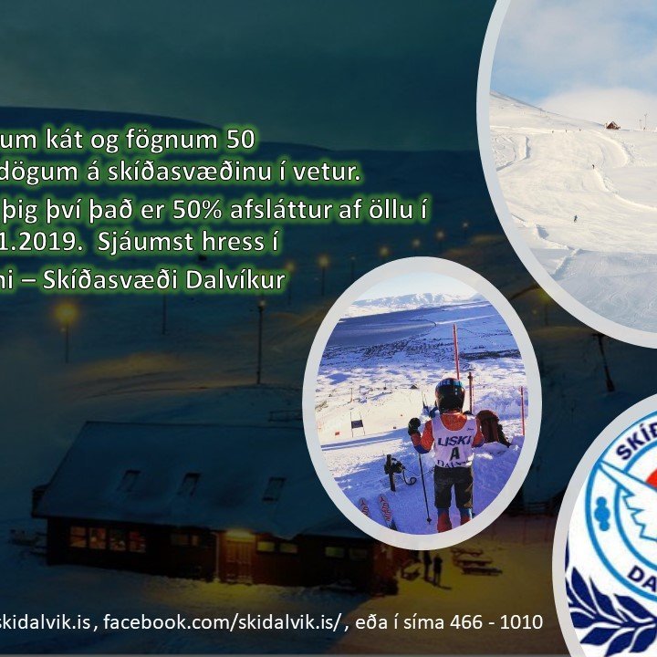 Skíðasvæði Dalvíkur opið í 50 daga