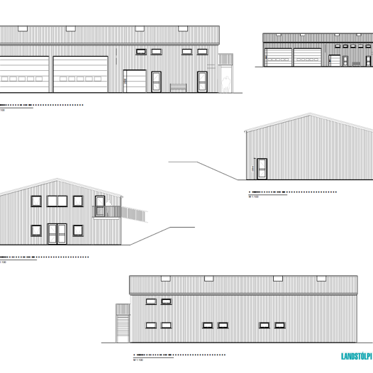 Teikning af byggingu