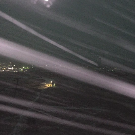 Byrjað að mugga í miðri brekku.... hægt er að sjá stöðuna í rauntíma á vefmyndavélum.