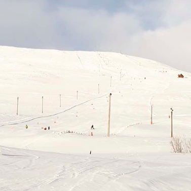 Það voru flottar aðstæður í fjallinu um helgina fyrir Dalvíkurmót