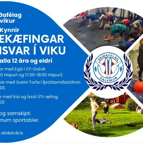 Haustæfingar hefjast mánudaginn 4. september.