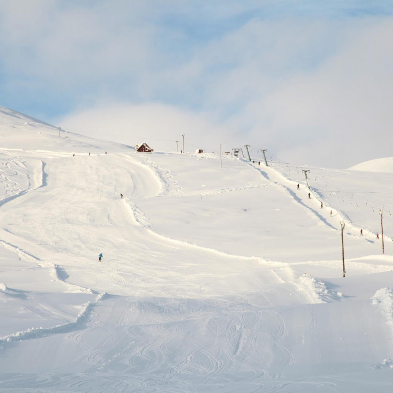 Skíðasvæði Dalvíkur við bestu aðstæður