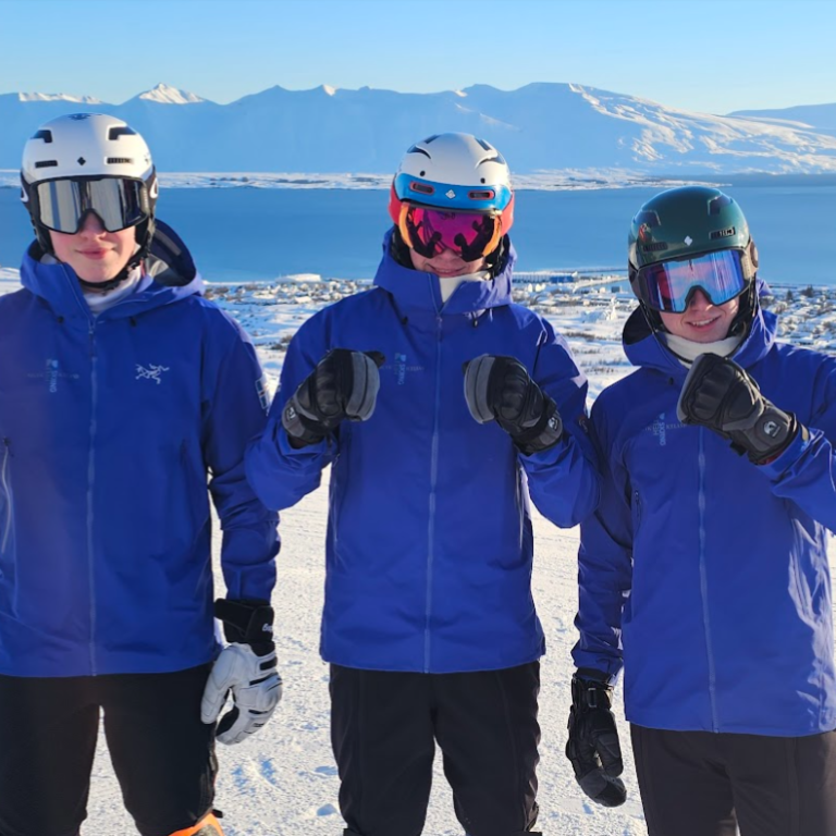 Okkar menn í fullorðinsflokki, Matthías Helgi, Óskar Valdimar og Törfi Jóhann